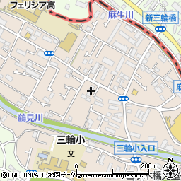 東京都町田市三輪町219周辺の地図