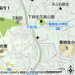下麻生自治会館周辺の地図