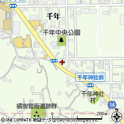 神奈川県川崎市高津区千年740周辺の地図