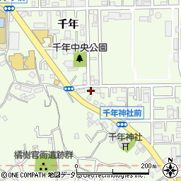 神奈川県川崎市高津区千年739-1周辺の地図