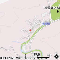 岐阜県美濃市神洞351周辺の地図