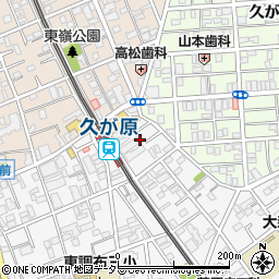 東京都大田区南久が原2丁目1周辺の地図
