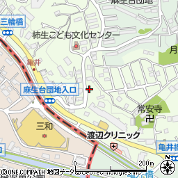 神奈川県川崎市麻生区上麻生7丁目25周辺の地図