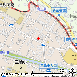 東京都町田市三輪町239-8周辺の地図