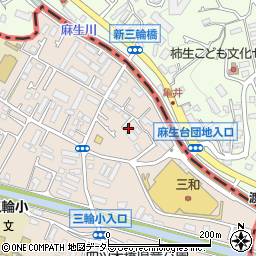 東京都町田市三輪町299周辺の地図