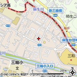 東京都町田市三輪町264周辺の地図