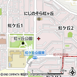 神奈川県川崎市麻生区虹ケ丘周辺の地図
