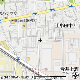 ＮＰＣ２４Ｈ川崎上小田中７丁目パーキング周辺の地図