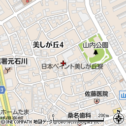 神奈川県横浜市青葉区美しが丘4丁目17周辺の地図