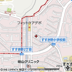 すすき野団地６－６号棟周辺の地図