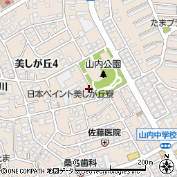 神奈川県横浜市青葉区美しが丘4丁目17-32周辺の地図