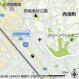 東京都大田区西嶺町25周辺の地図