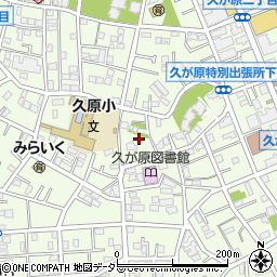 東京都大田区久が原2丁目18周辺の地図