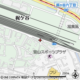 神奈川県川崎市宮前区梶ケ谷1373周辺の地図