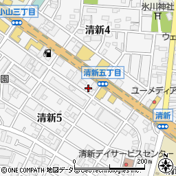 真田砿油株式会社　相模原清新給油所周辺の地図