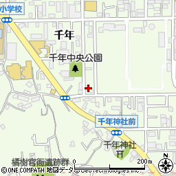 神奈川県川崎市高津区千年786-1周辺の地図