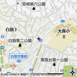 千葉信用金庫白旗支店周辺の地図