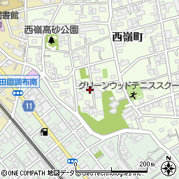 東京都大田区西嶺町22-8周辺の地図