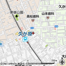 東京都大田区南久が原2丁目1-7周辺の地図