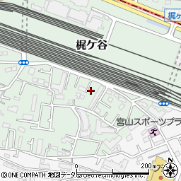 神奈川県川崎市宮前区梶ケ谷1377周辺の地図