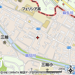 東京都町田市三輪町192周辺の地図