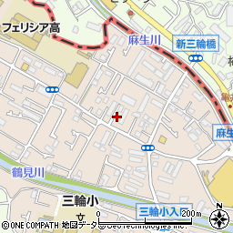 東京都町田市三輪町220周辺の地図