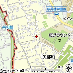 東京都町田市矢部町2723周辺の地図