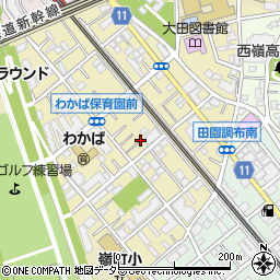 東京都大田区田園調布南9周辺の地図