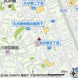 東京都大田区久が原2丁目25周辺の地図