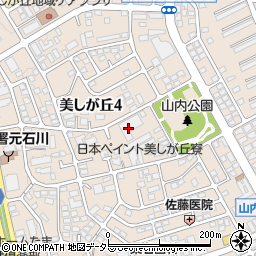 神奈川県横浜市青葉区美しが丘4丁目17-28周辺の地図