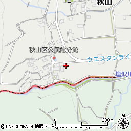 山梨県南アルプス市秋山200周辺の地図