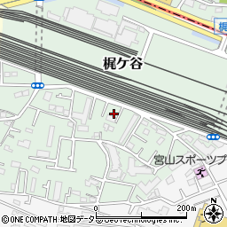 神奈川県川崎市宮前区梶ケ谷1374周辺の地図