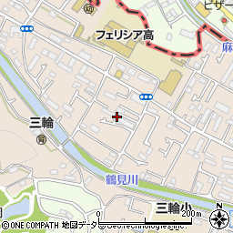 東京都町田市三輪町172周辺の地図