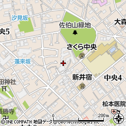 東京都大田区中央5丁目29周辺の地図