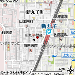 銀座メガネ新丸子店周辺の地図