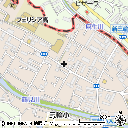 東京都町田市三輪町223周辺の地図