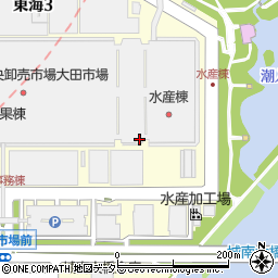 大田市場 三洋食堂周辺の地図