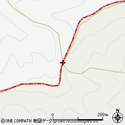 穴路峠周辺の地図