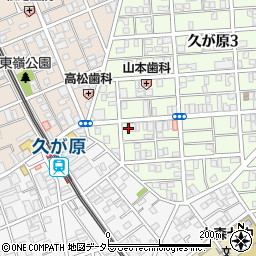 東急リバブル株式会社　久が原センター周辺の地図
