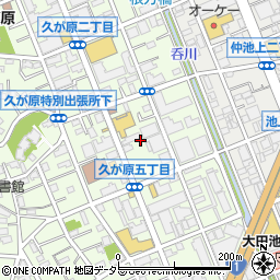 東京都大田区久が原2丁目24周辺の地図