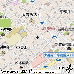 新井宿壱號館周辺の地図