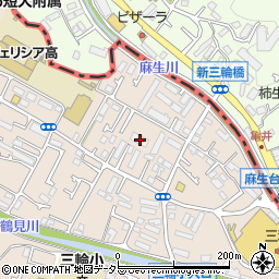 東京都町田市三輪町236周辺の地図
