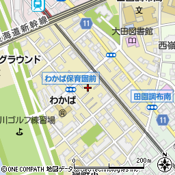 東京都大田区田園調布南10周辺の地図