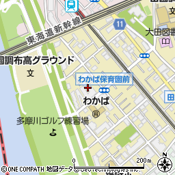 東京都大田区田園調布南12周辺の地図