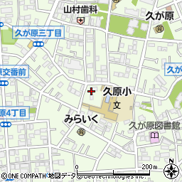東京都大田区久が原周辺の地図