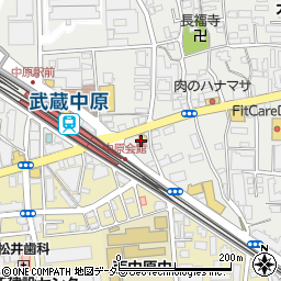 コメダ珈琲店 川崎武蔵中原店周辺の地図