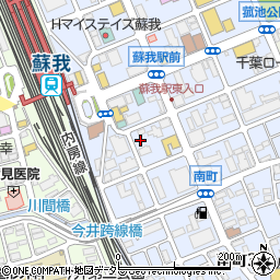 タイムズ蘇我駅東口駐車場周辺の地図