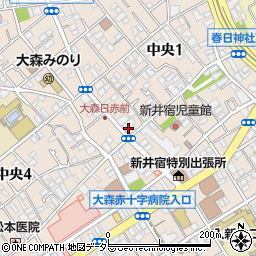 きらぼし銀行大森支店周辺の地図