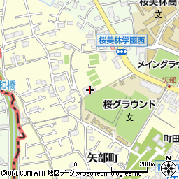 東京都町田市矢部町2822周辺の地図