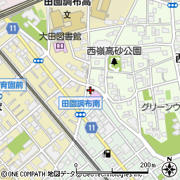 東京都大田区西嶺町35-1周辺の地図